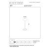 Lucide JOY Tafellamp voor buiten LED Wit, 1-licht