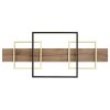 Globo VANNI Plafondlamp LED houtlook, Zwart, 1-licht