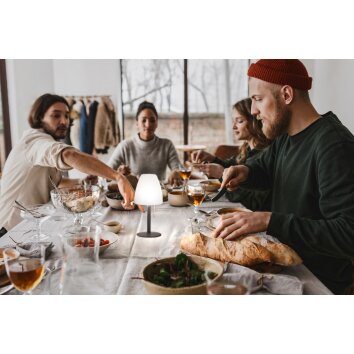 FHL easy Fiumara Tafellamp voor buiten LED Zwart, 1-licht, Afstandsbediening, Kleurwisselaar