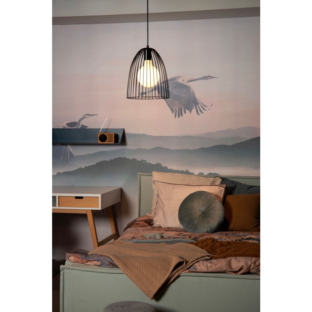 Lucide MACARONS Hanger Zwart, 1-licht main product photo