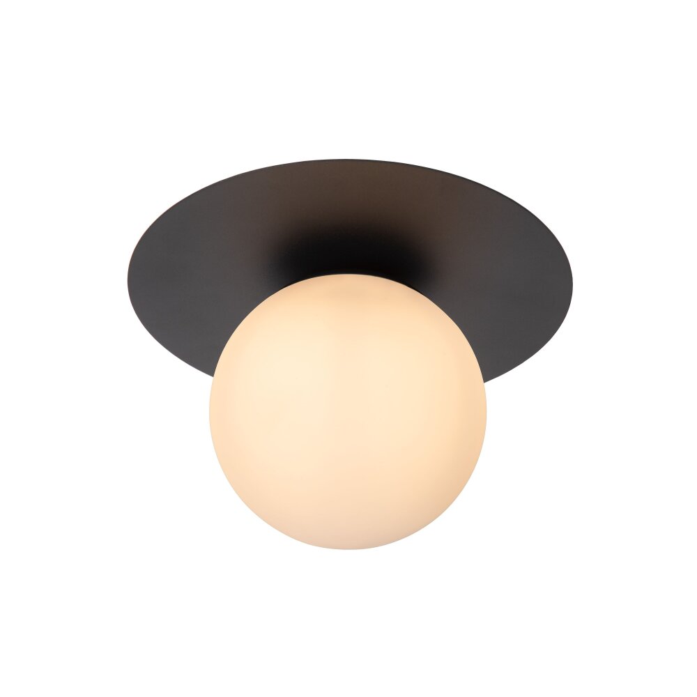 Lucide TRICIA Plafondlamp Zwart, 1-licht main product photo