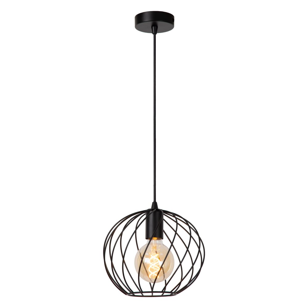 Lucide DANZA Hanger Zwart, 1-licht main product photo