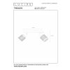 Lucide TAGALOG Plafondlamp Zwart, 2-lichts