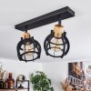 Dandin Plafondlamp Zwart, 2-lichts