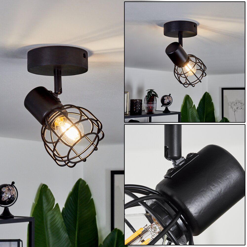 Piment Plafondlamp Zwart, 1-licht main product photo
