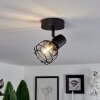 Piment Plafondlamp Zwart, 1-licht