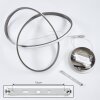 Pitasch Hanger LED Nikkel mat, 1-licht
