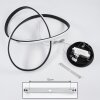 Pitasch Hanger LED Zwart, 1-licht