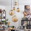 Verbania Hanger Messing, Zwart, 5-lichts