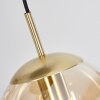 Verbania Hanger Messing, Zwart, 5-lichts