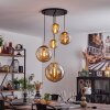 Verbania Hanger Messing, Zwart, 5-lichts