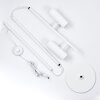 Trutielle Staande lamp Wit, 2-lichts