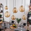 Voluntad Hanglamp Messing, Zwart, 6-lichts