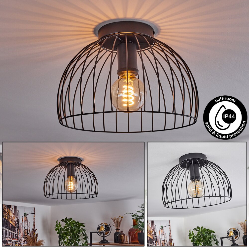 Gourel Plafondlamp Zwart, 1-licht main product photo