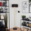 Murteirinha Staande lamp Messing, Zwart, 2-lichts