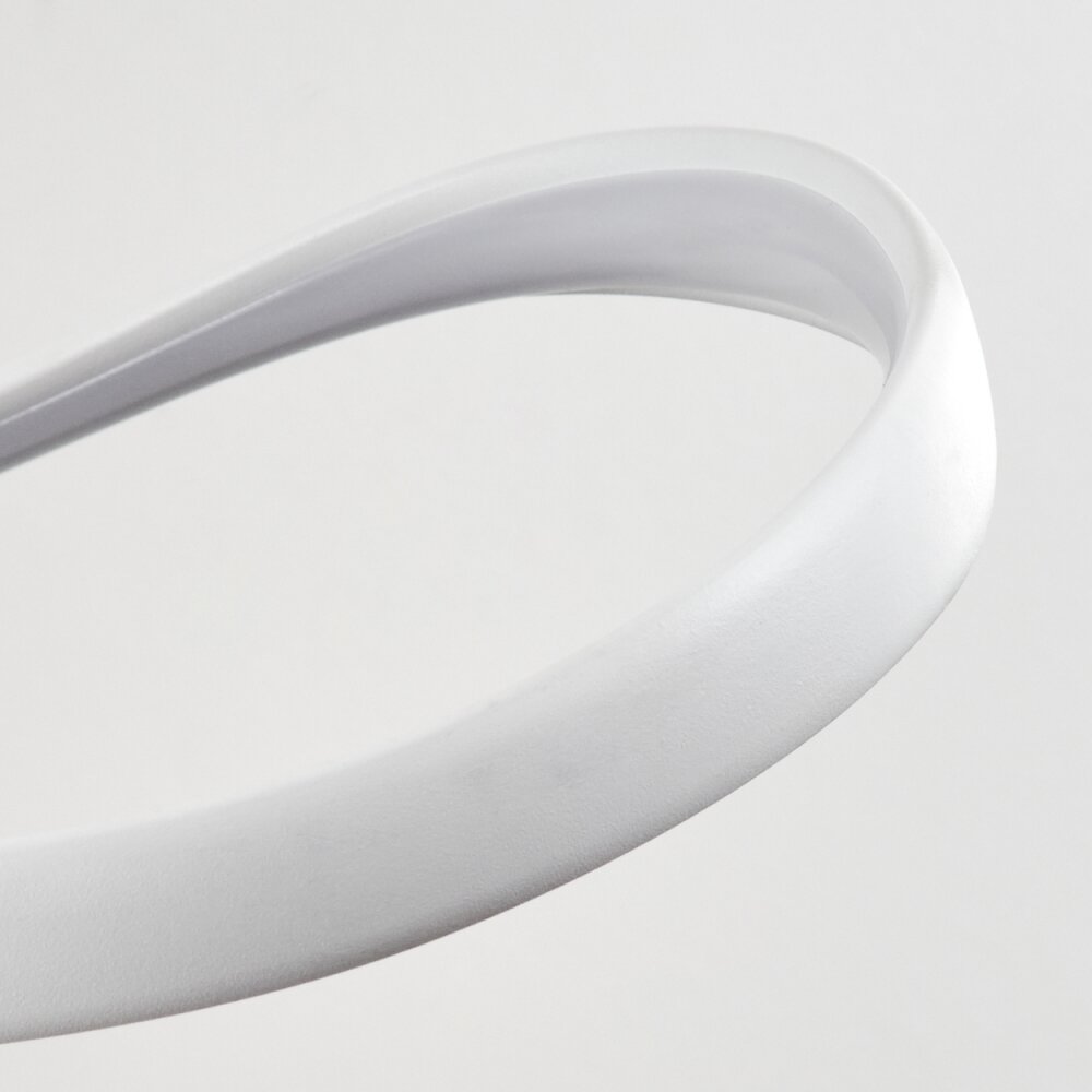 Dauntey Hanglamp LED Wit, 1-licht