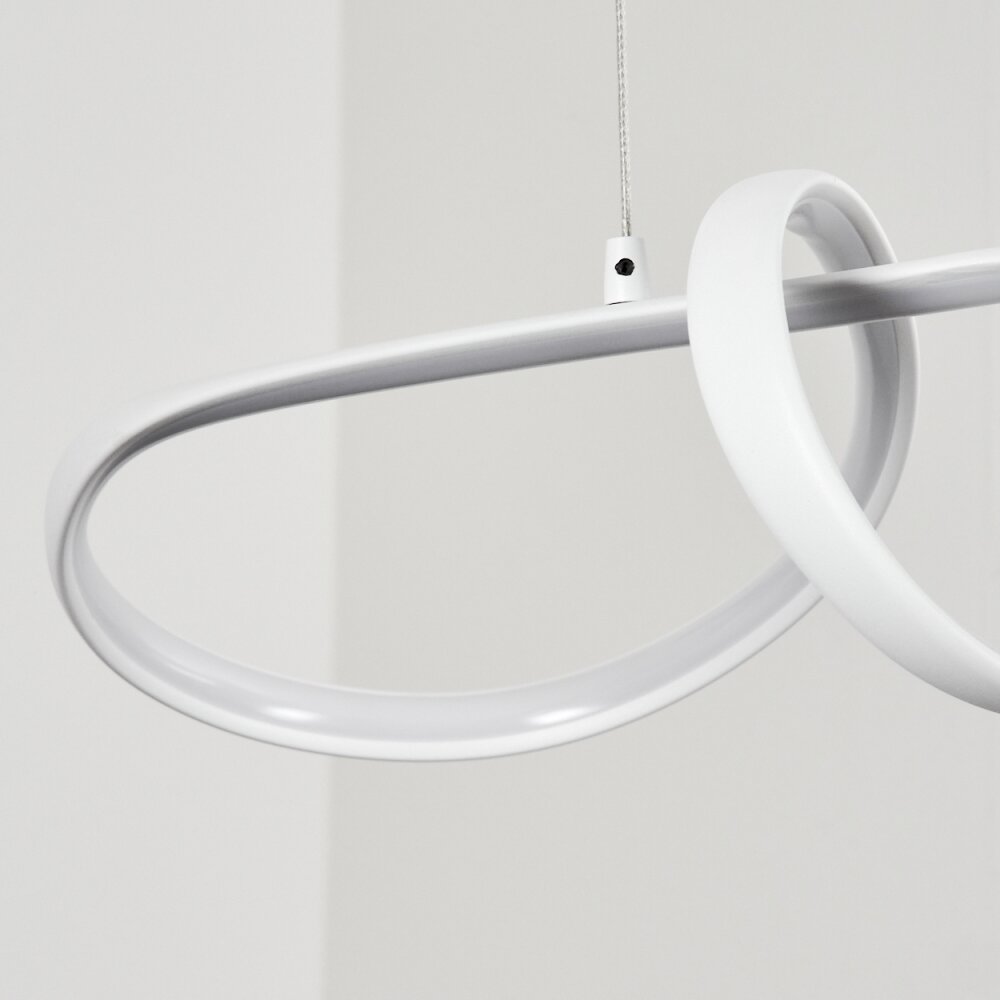 Dauntey Hanglamp LED Wit, 1-licht