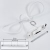 Dauntey Hanglamp LED Wit, 1-licht