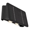 Globo SOLAR Buiten muurverlichting LED Zwart, 1-licht