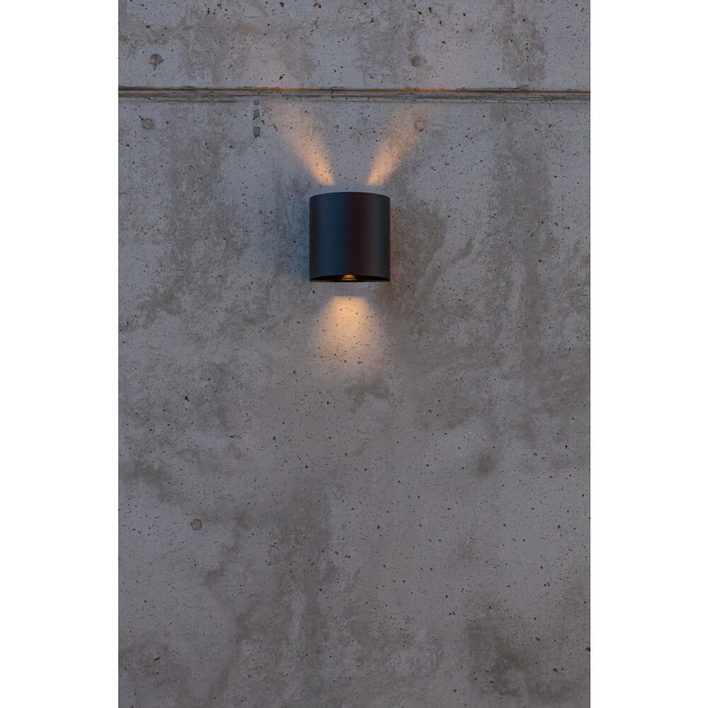 Lutec Beams Buiten muurverlichting LED Zwart, 1-licht main product photo