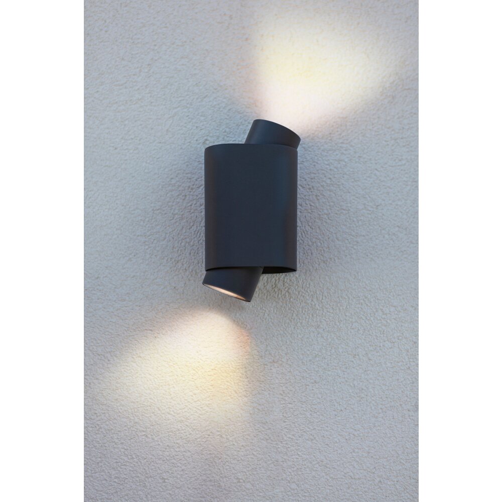 Lutec Cypres Buiten muurverlichting Antraciet, 2-lichts main product photo