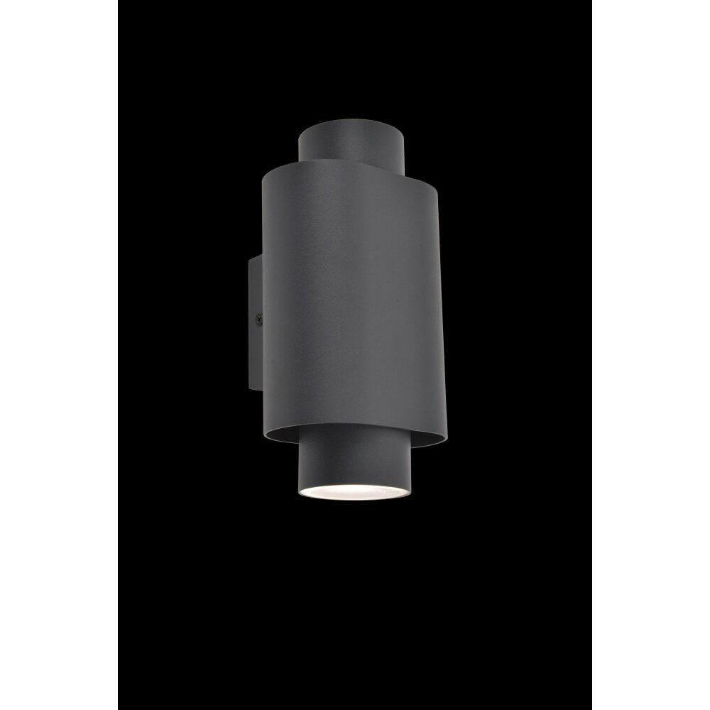 Lutec Cypres Buiten muurverlichting Antraciet, 2-lichts