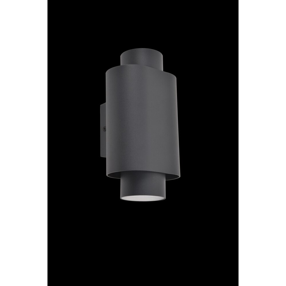 Lutec Cypres Buiten muurverlichting Antraciet, 2-lichts