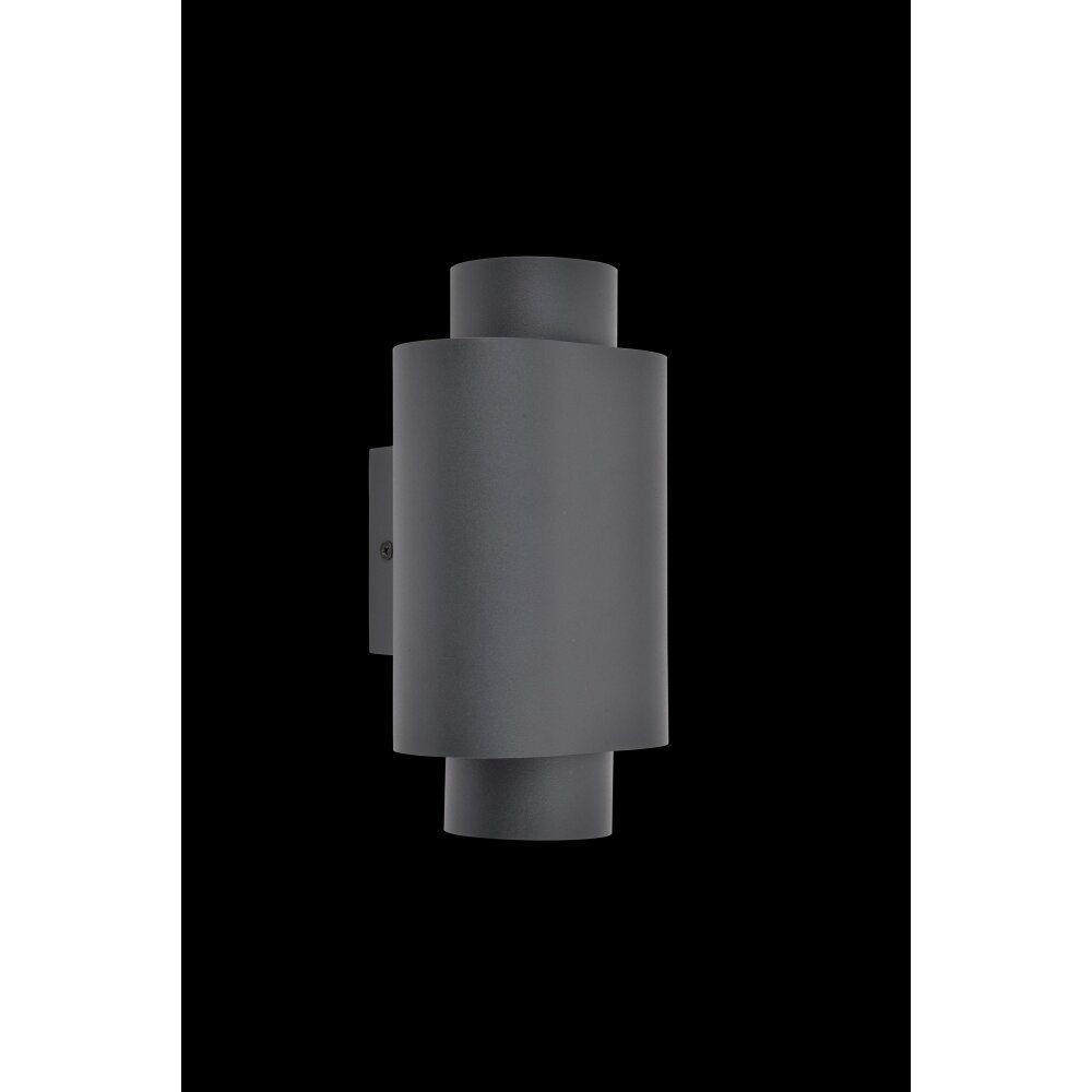 Lutec Cypres Buiten muurverlichting Antraciet, 2-lichts