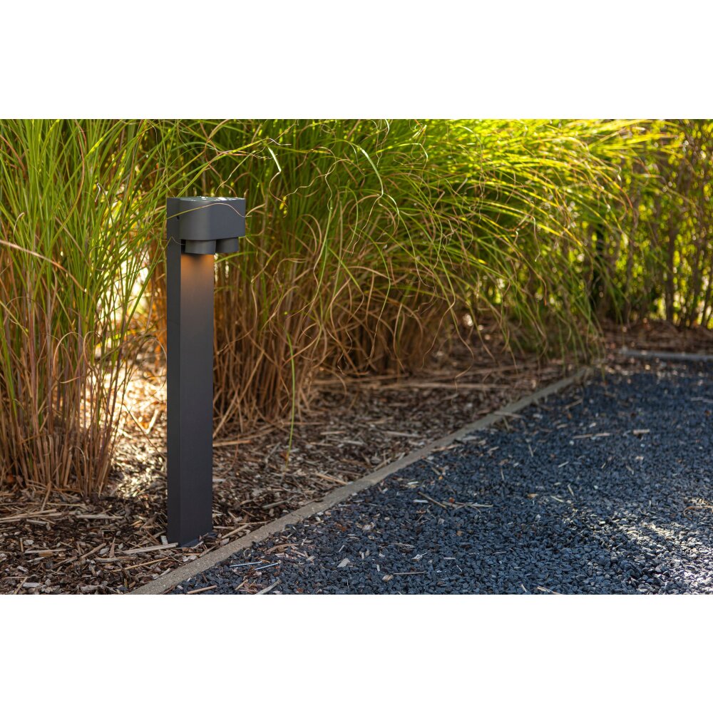 Lutec Cypres Padverlichting Antraciet, 2-lichts main product photo