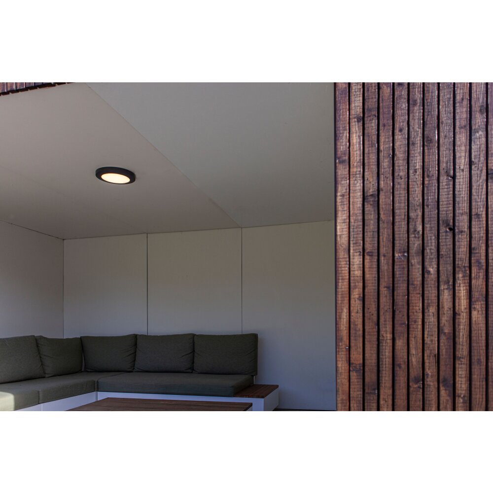 Lutec Kayah Buitenshuis plafond verlichting LED Antraciet, 1-licht main product photo