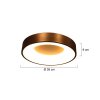Steinhauer Ringlede Plafondlamp Brons, 1-licht Steinhauer Ringlede Plafondlamp Brons, 1-licht