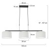 Steinhauer Stang Hanglamp Zwart, 3-lichts