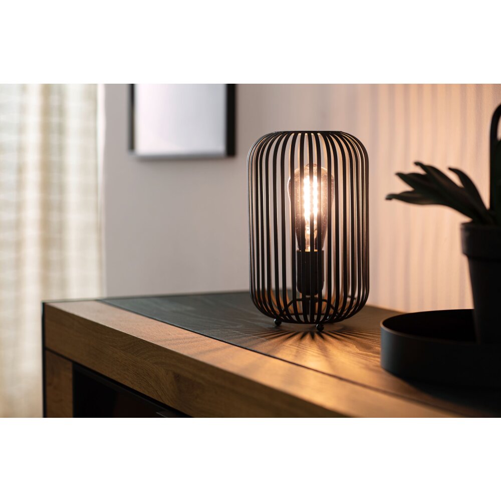 SCHÖNER WOHNEN-Kollektion Cage Tafellamp Zwart, 1-licht main product photo