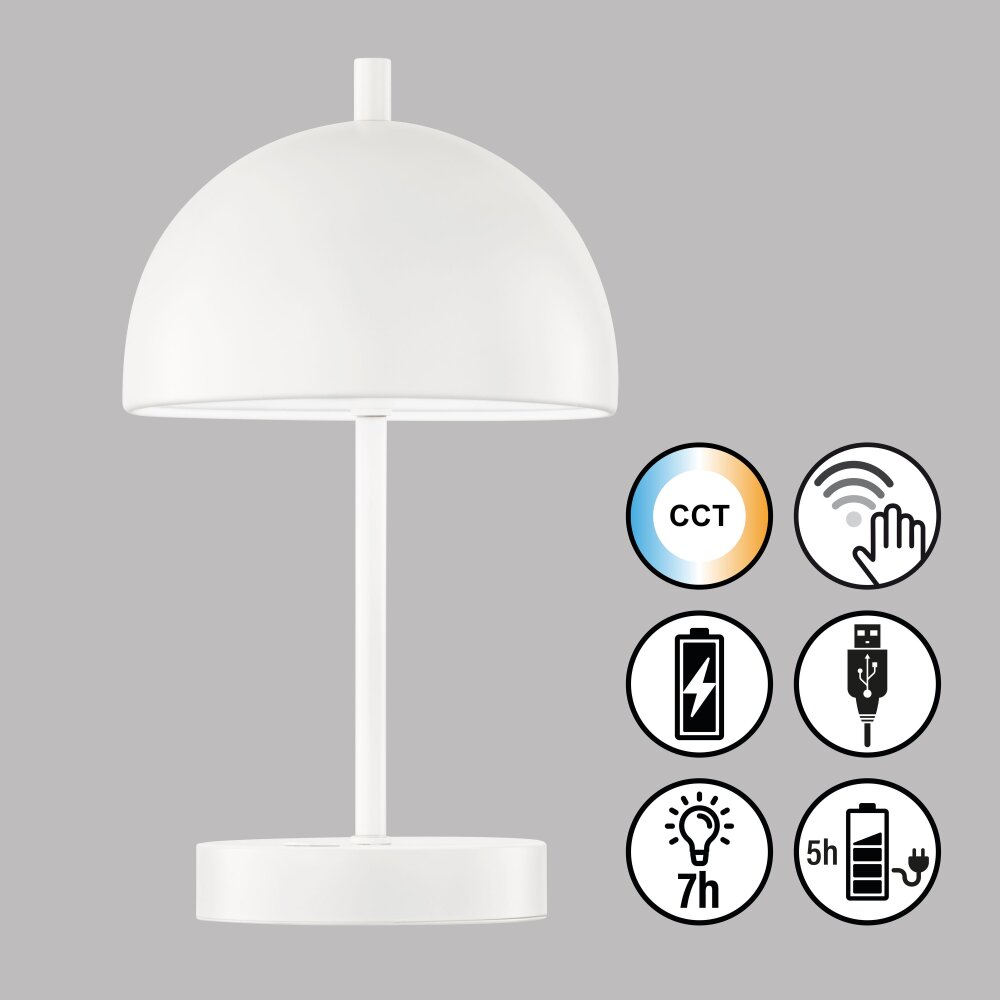 SCHÖNER WOHNEN-Kollektion Kia Tafellamp LED Wit, 1-licht main product photo