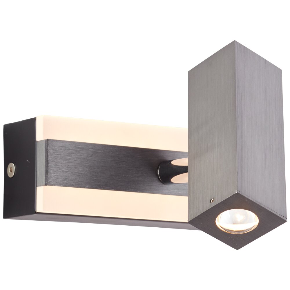 Brilliant Howle Muurlamp LED Aluminium, Zwart, 1-licht main product photo