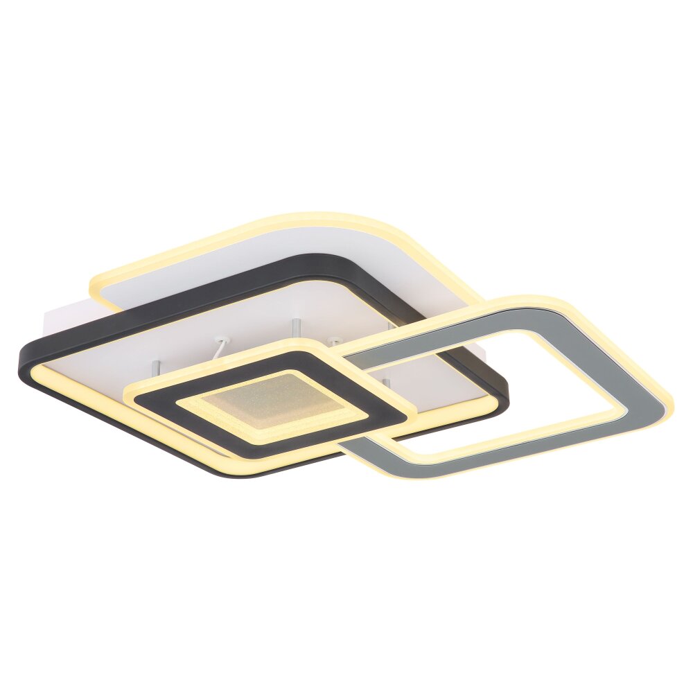 Globo BRIENNA Plafondlamp LED Grijs, Wit, 1-licht, Afstandsbediening main product photo