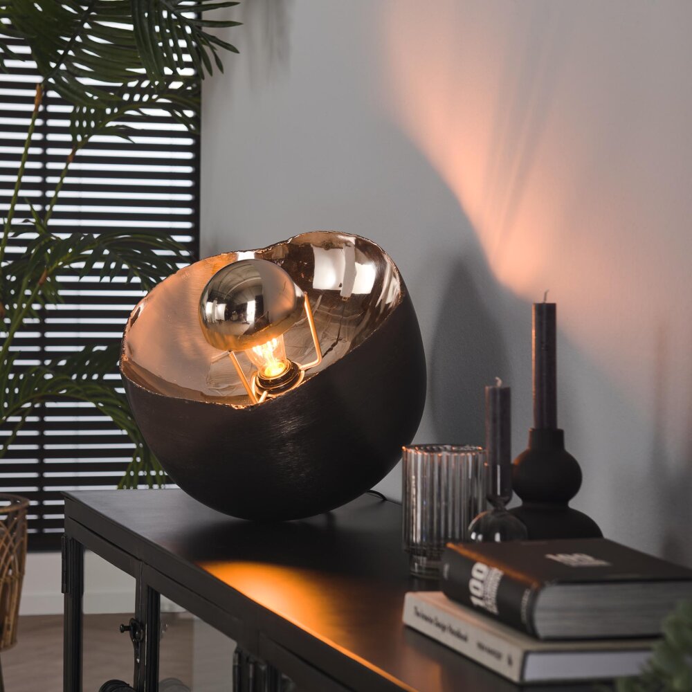 Mirror Tafellamp Nikkel mat, Zwart, 1-licht main product photo
