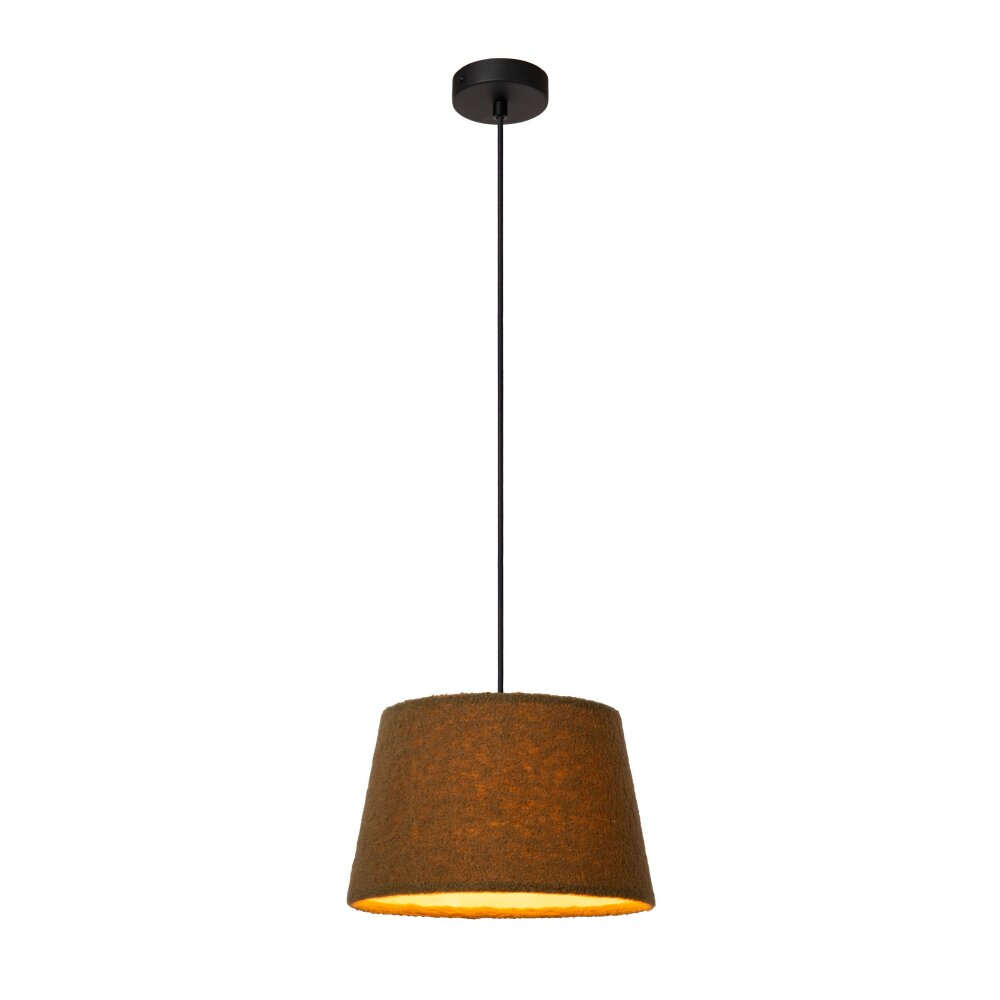 Lucide WOOLLY Hanglamp Zwart, 1-licht main product photo