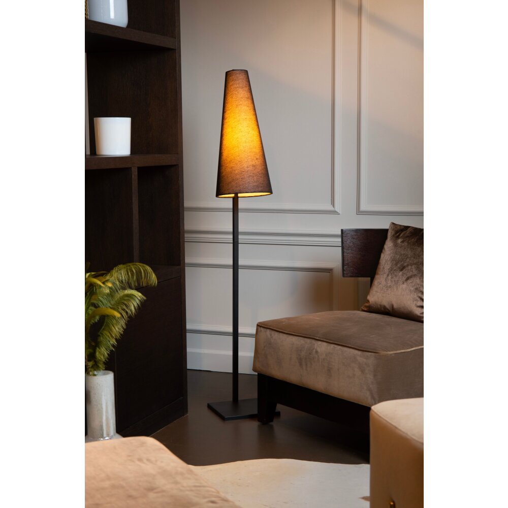 Lucide GREGORY Staande lamp Zwart, 1-licht main product photo