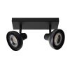 Lucide SENSAS Plafondlamp Zwart, 2-lichts
