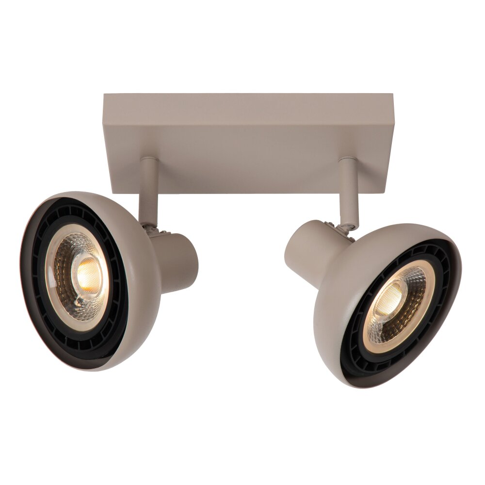Lucide SENSAS Plafondlamp Beige, 2-lichts main product photo