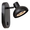 Lucide SENSAS Muurlamp Zwart, 1-licht