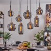 Talok Hanger Zwart, 8-lichts