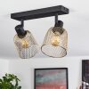 Guitton Plafondlamp Zwart, 2-lichts