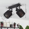 Boula Plafondlamp Zwart, 2-lichts