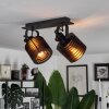 Boula Plafondlamp Zwart, 2-lichts