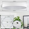Maho Plafondlamp LED Wit, 1-licht