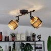 Cottard Plafondlamp Zwart, 2-lichts