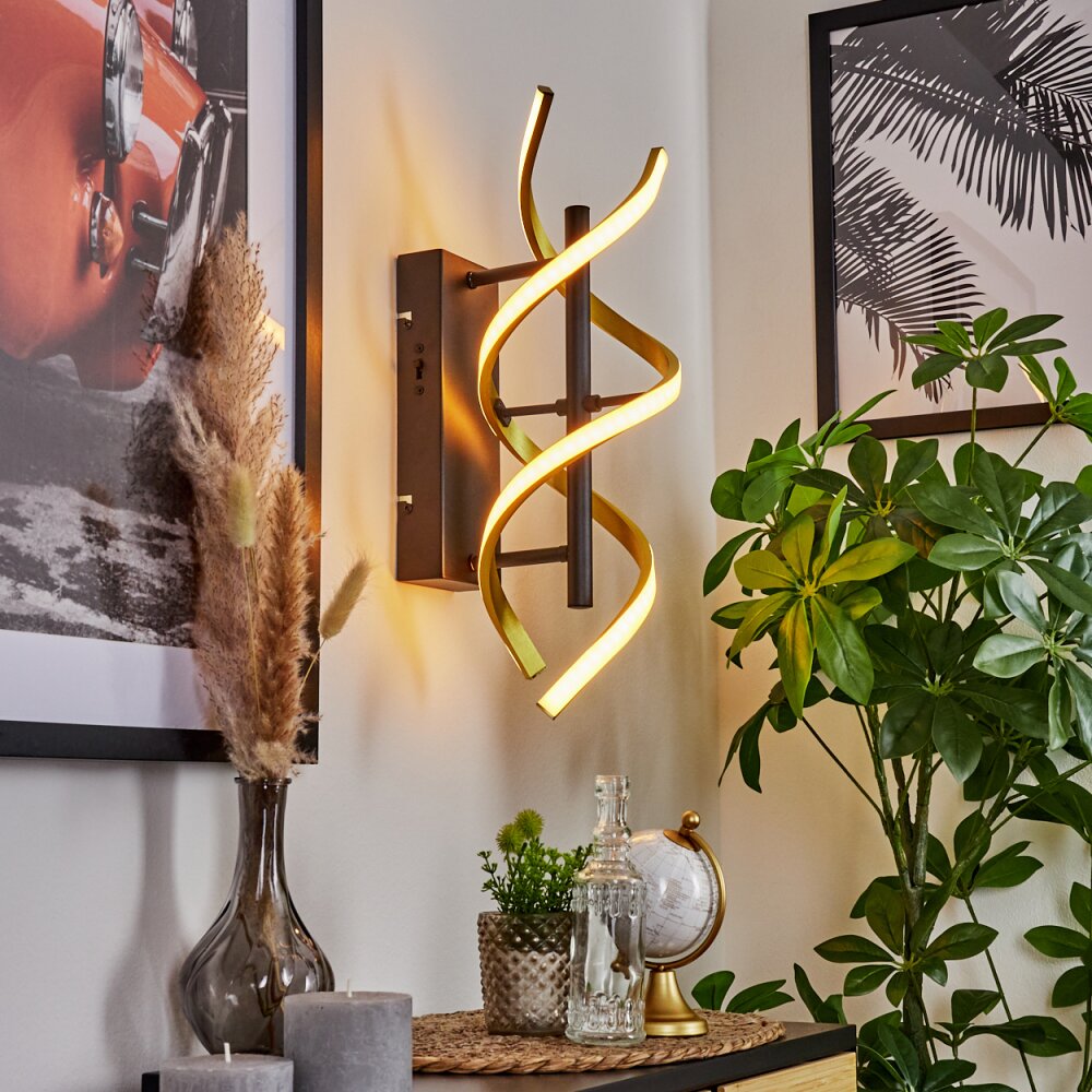 Khovet Muurlamp LED Zwart, 1-licht