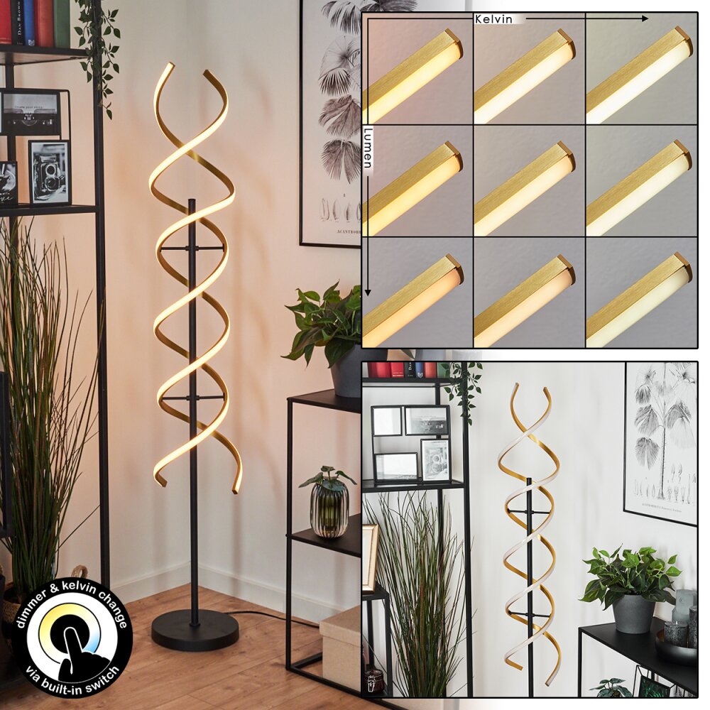 Khovet Staande lamp LED Zwart, 1-licht main product photo